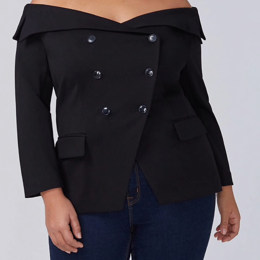 Lane Bryant Off-the-shoulder blazer